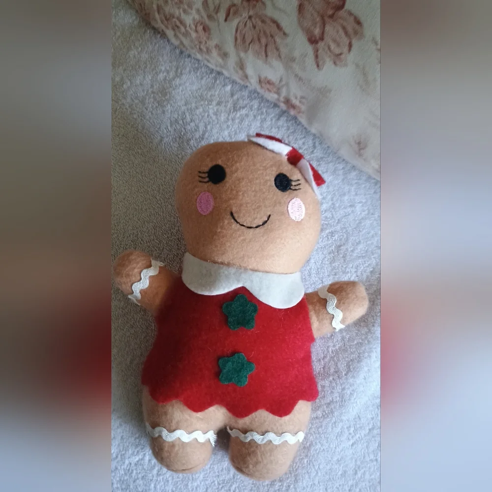 Holiday Gingerbread Plush Gingerbread Girl